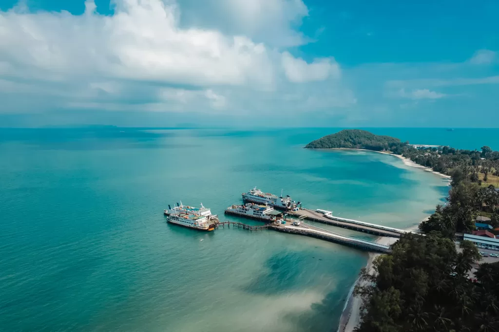 raja pier near baan tao talay beach